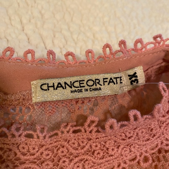 Chance or Fate women’s 3x Blush Powder pullover dressy sleeveless top.  NWT - Picture 3 of 7